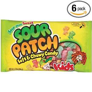 Sour Patch Kids LDN Bag, 14 Ounce (Pack of 6)  Grocery 