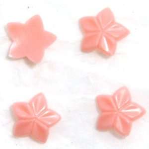  Zink Color Nail Art Salmon Pink Curve Star 4Pc 
