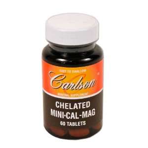  Carlson Labs Chelated Mini Calcium with Magnesium, 60 