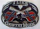 country music rebel csa flag guitar redneck belt buckle $ 9 99 time 