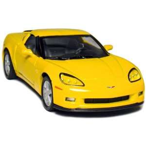  5 2007 Chevy Corvette Z06 136 Scale (Yellow) Toys 