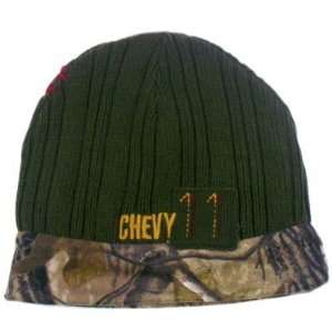 HAT BEANIE SKULLY CHEVY CHEVROLET REVERSIBLE KNIT CAMO REALTREE GREEN 