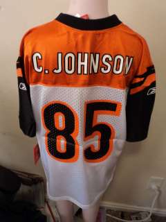 Reebok NFL Bengals #85 Chad Johnson Youth Jersey NWT L  