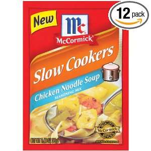 McCormick Chicken Noodle Slow Cooker Soup, 1.48 Ounce (Pack of 12)