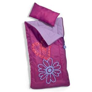 SOLD OUT American Girl AG Sleeping Bag Pillow Duffle Set Dolls Purple 