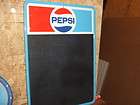   Cola Soda Advertising Chalkboard Menu Board Vintage Tin Sign 1981 NICE