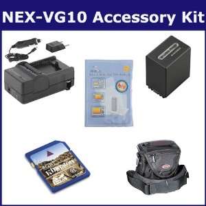  Sony NEX VG10 Camcorder Accessory Kit includes SDNPFV100 