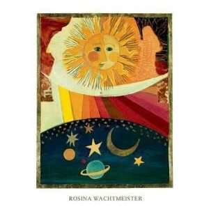 Sonne Mond Und Sterne Poster Print 