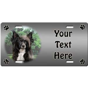  Chinese Crested   Powder Puff Personalized License Plate 