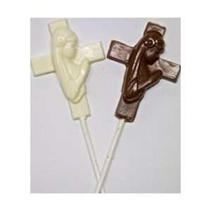 Praying Girl Chocolate Cross   Set of 6