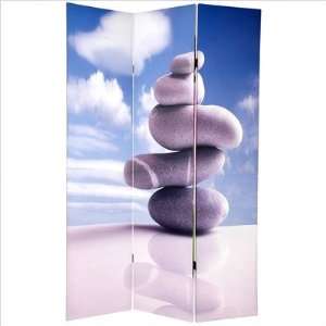   Sided Zen Room Divider in Gray Stones CAN ZEN Furniture & Decor