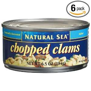 Natural Sea Chopped Clams, 6.5 Ounce Grocery & Gourmet Food
