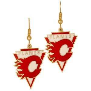  Calgary Flames Dangle Earrings Sisk