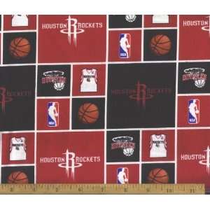  44 Fabric NBA Houston Rockets Fabric By the Yard 