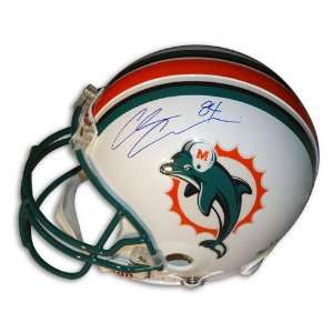 Chris Chambers Autographed Pro Line Helmet  Details Miami Dolphins 
