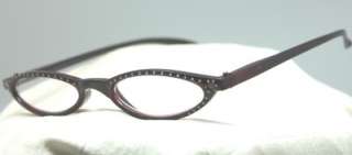   & Studs CATEYE READING GLASSES ~ Slim Cat READER with Spring Hinges