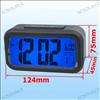 Snooze/Light Large LCD Digital Backlight Alarm Clock Black NG009B 