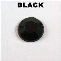 1000 Crystal Black Flat Back Acrylic 2mm Rhinestone Gem  