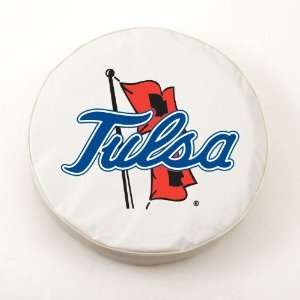  Tulsa Golden Hurricanes White Spare Tire Covers Sports 