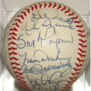  1981 Cubs Team (27) SIGNED Official MLB Baseball JSA 