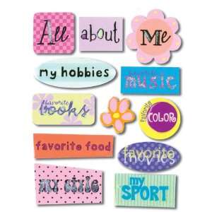  Soft Spoken Themed Embellishments All About Me   625588 