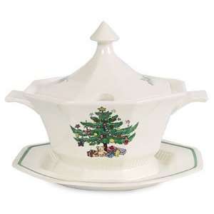  Nikko Christmastime Sauce Tureen with Cover & Stand 