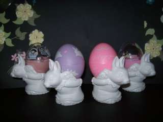 Hallmark Merry Miniature Bunny Rabbit Egg Holders RARE