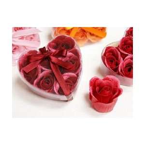  Heart Rose Soap Petals Beauty