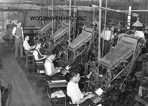 Linotype operators Chicago Defender newspaper 1941 Pic  