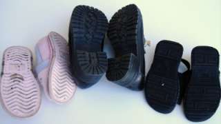 Toddler Girls 3 Pair Shoe Lot Sizes 5/6 8 Pink Black  