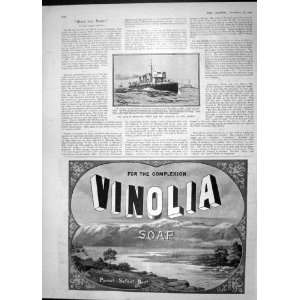  1904 VINOLIA SOAP RUSSIAN DESTROYER SHIP RASTOROPNY