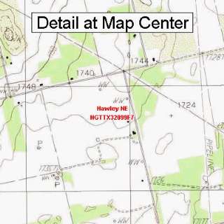   Map   Hawley NE, Texas (Folded/Waterproof)