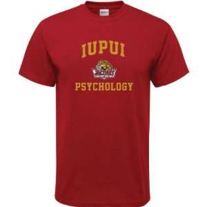   IUPUI Jaguars Cardinal Red Psychology Arch T Shirt