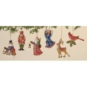   Santa, Snowman, Angel, Cardinal, Nutcracker & Reindeer Xmas Ornaments