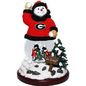  Georgia Bulldogs Snowman Snowfight