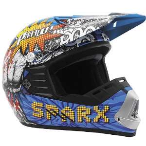  SparX Youth JR 07 Pow Helmet   Medium/Blue Automotive