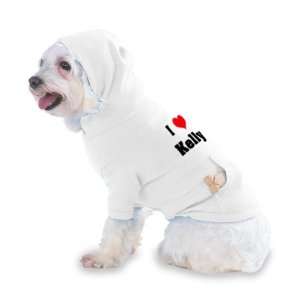   Kelly Hooded T Shirt for Dog or Cat X Small (XS) White