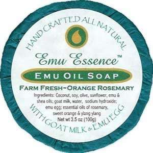  Emu Essence Emu Oil Soap   Farm Fresh Orange Rosemary 