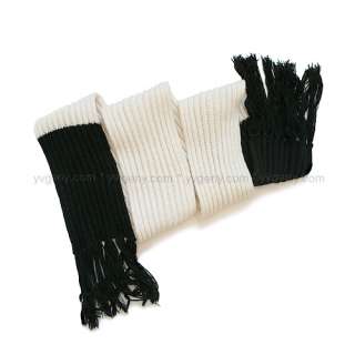 DIOR HOMME by HEDI SLIMANE LONG KNITTED WOOL SCARF AW06  