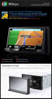 G2211E Milion In Dash 7HD LCD TV Car GPS DVD Player 9h  