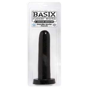  Basix 8in Shower Smoothy Black (Package of 2) Health 