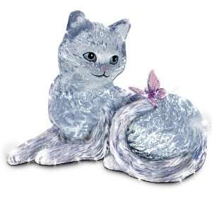  Smitten Crystal Kitten And Butterfly Figurine by The 