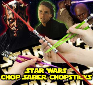 Star Wars Chop Saber Chopsticks New 3 Pairs Set  