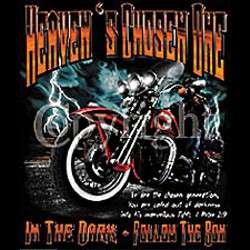 Heavens Chosen One SS T Shirts Christian Biker  