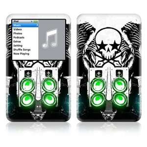  DJ Skull Decorative Skin Decal Sticker for Apple iPod 
