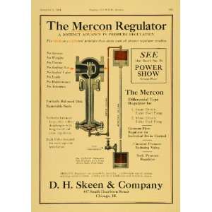  1924 Ad D.H. Skeen Mercon Regulator Power Show Diagram 