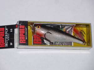 Rapala Skitter Pop size 9 Silver Fishing lure Top Water  