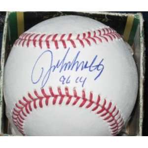  John Smoltz Autographed Baseball   St Louis Cardinals 96 