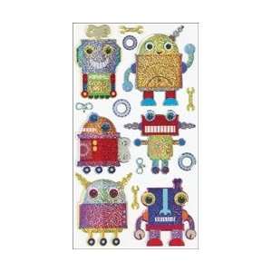  Sticko Stickers Sparkler Classic Stickers Robots; 4 Items 