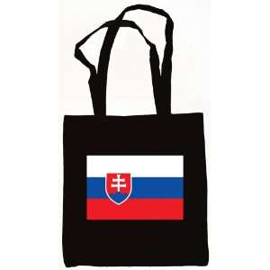 Slovakia Slovakian Flag Tote Bag Black